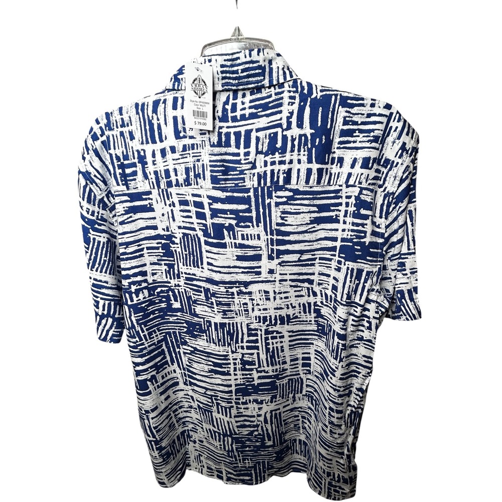Urban Shores Men's Hawaiian
Shirt Abstract Blue Size Large 44 NWT - Picture 4 of 10